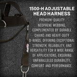Schiek Sports 1500-H Adjustable Head Harness - Weight Lifting Gym Harness with Adjustable Straps - Neck Training