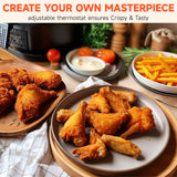 2.5L 1500W Electric Deep Fryer (US Plug) Large Capacity Countertop Home Fryer