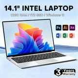 14.1" Laptop Computer Windows 11 Pro Intel Atom A3950 Notebook