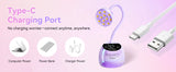 Gooseneck UV LED Nail Lamp USB Cordless Flash Cure 39mW/cm² 4 Timer Auto Sensor Fast Curing