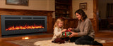 50in Electric Fireplace Wall Mounted Recessed Fireplace Electric w Remote
