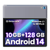 C107 Android 14 Tablet 10.1 Inch 10GB RAM 128GB ROM 1TB Expand