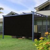 Outdoor Pergola Shade Cover Canopy for Patio Privacy Shade Screen Panel with Grommets on 2 Sides