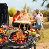 Cast iron flat-bottom pan, mini size, multi-functional, non-stick, durable cooking utensil
