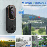 Orbitell Wireless Wi-Fi Video Doorbell Camera with Two Way Audio