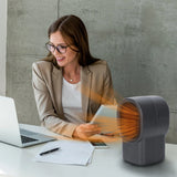 500W Portable Electric Space Heater Mini Desktop Fan Heater for Home Office