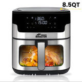 8.5QT Family Size Digital Air Fryers, BPA-Free, Smart Touchscreen with 8-Preset, Air Frying, Reheat Leftovers, Party Food