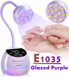 Gooseneck UV LED Nail Lamp USB Cordless Flash Cure 39mW/cm² 4 Timer Auto Sensor Fast Curing