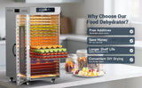 Commercial Food Dehydrator 20 Trays Large Food Dryer Machine for Jerky, Meat, Fruit