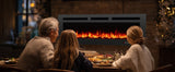 50in Electric Fireplace Wall Mounted Recessed Fireplace Electric w Remote