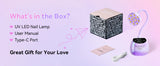 Gooseneck UV LED Nail Lamp USB Cordless Flash Cure 39mW/cm² 4 Timer Auto Sensor Fast Curing