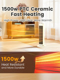 AIRMATE 25" Space Heater for Indoor Use Large Room with Thermostat