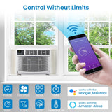 10,000 BTU Smart Window Air Conditioner with 3 Modes, Cools Up to 450 Sq.Ft