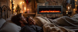 50in Electric Fireplace Wall Mounted Recessed Fireplace Electric w Remote