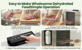 Commercial Food Dehydrator 20 Trays Large Food Dryer Machine for Jerky, Meat, Fruit
