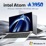 2026 Portable Laptop Computer Intel Atom A3950 Notebook PC 12GB RAM