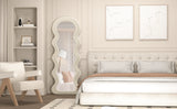 Full Length Mirror, 63" x 24" Floor Mirror, Irregular Wavy Mirror