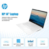 HP 14" Laptop, Intel Celeron N4500, Up to 16G RAM, Up to 320GB Storage