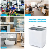 Twin Tub Portable Washing Machine with Timer Control