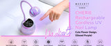 Gooseneck UV LED Nail Lamp USB Cordless Flash Cure 39mW/cm² 4 Timer Auto Sensor Fast Curing