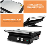 Electric Sandwich Maker Grill plate Panini 1800W Cooking Kitchen Appliances Breakfast