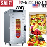 20-Tray WIFI Food Dehydrator Stainless Steel Quiet Visible Drying Process Energy Saving