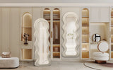 Full Length Mirror, 63" x 24" Floor Mirror, Irregular Wavy Mirror