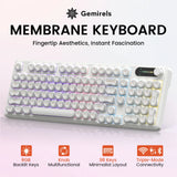 Wireless Bluetooth Mechanical Silent Keyboard Foundation Liquid Design Triple Mode Connection