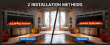 50in Electric Fireplace Wall Mounted Recessed Fireplace Electric w Remote