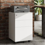 GALAXHERO 3 Drawer Locking Rolling File Cabinet with Security Lock f
