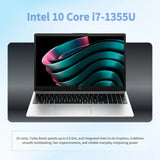 HP 250 G10 Laptop, 15.6" FHD Display, Intel Core i7-1355U, 32GB DDR4 RAM, 2TB SSD, Wi-Fi 6