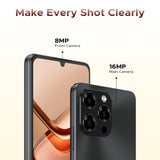 DOOGEE Note 58 Smartphone 6.75" HD+ 90Hz Display IPS Screen Android 16 8GB RAM+128GB ROM