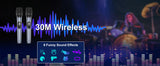 Wireless Bluetooth Speaker, Karaoke Machine with 2 Microphone, Home