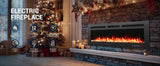 50in Electric Fireplace Wall Mounted Recessed Fireplace Electric w Remote