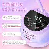 Gooseneck UV LED Nail Lamp USB Cordless Flash Cure 39mW/cm² 4 Timer Auto Sensor Fast Curing