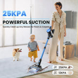 YISORA N8 Cordless Stick Vacuum, 25000Pa Self-Standingnfor Pet Hair