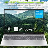 HP 15.6" Touchscreen Business Laptop,Intel Core i3-1215U,Up to 64GB RAM