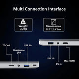 Xiaman 15.6" Ultra Slim Portable Laptop intel Core i9-9900U Windows 11 16GB RAM 1TB 2TB SSD Fingerprint Office Gaming Laptop PC