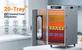 Commercial Food Dehydrator 20 Trays Large Food Dryer Machine for Jerky, Meat, Fruit