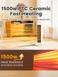 AIRMATE 25" Space Heater for Indoor Use Large Room with Thermostat