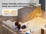 AIRMATE 25" Space Heater for Indoor Use Large Room with Thermostat