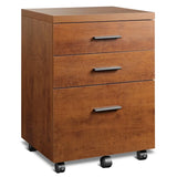 GALAXHERO 3 Drawer Wood File Cabinet Rolling Under Desk Filing Cabinet