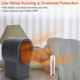 500W Portable Electric Space Heater Mini Desktop Fan Heater for Home Office