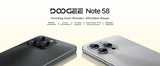 DOOGEE Note 58 Smartphone 6.75" HD+ 90Hz Display IPS Screen Android 16 8GB RAM+128GB ROM