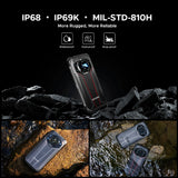 DOOGEE S119 Rugged Phone 1.32" Rear Display 6.72" FHD+IPS 32GB(8+24) 512GB 100MP Camera