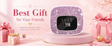 Rechargeable UV/LED Nail Lamp with Auto Sensor, Portable Cordless Gel Nail Dryer Light 4 Timings & Diamond LCD Screen, UV Light for Gel