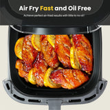8.5QT Family Size Digital Air Fryers, BPA-Free, Smart Touchscreen with 8-Preset, Air Frying, Reheat Leftovers, Party Food