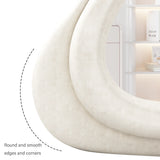 Full Length Mirror, 63" x 24" Floor Mirror, Irregular Wavy Mirror