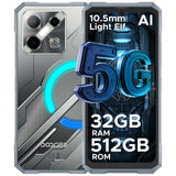 DOOGEE Blade GT Pro 5G Rugged Phone 6.72'' FHD+ 120Hz 32GB+512GB LED Light Effect 5800mAh Battery Android