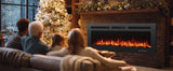 50in Electric Fireplace Wall Mounted Recessed Fireplace Electric w Remote